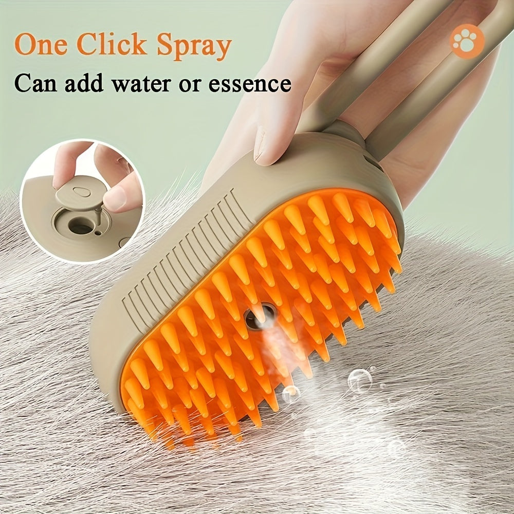 Steamy Cat Brush, 3 In 1 Cat Steamy Brush Steamy Dog Brush Massaging Comb, Pet Grooming Comb Hair Removal Combs Pet Supplies