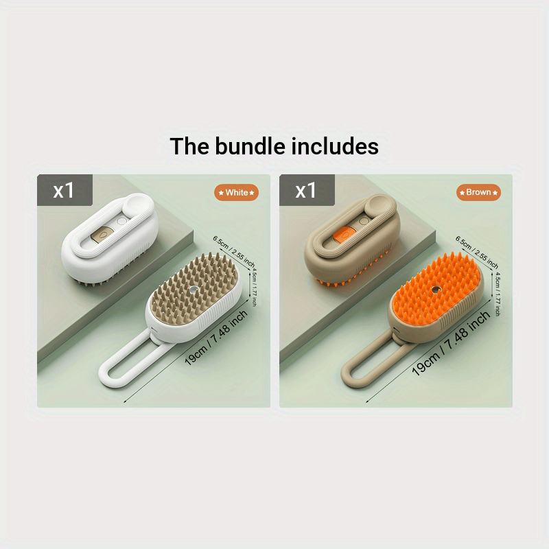Steamy Cat Brush, 3 In 1 Cat Steamy Brush Steamy Dog Brush Massaging Comb, Pet Grooming Comb Hair Removal Combs Pet Supplies