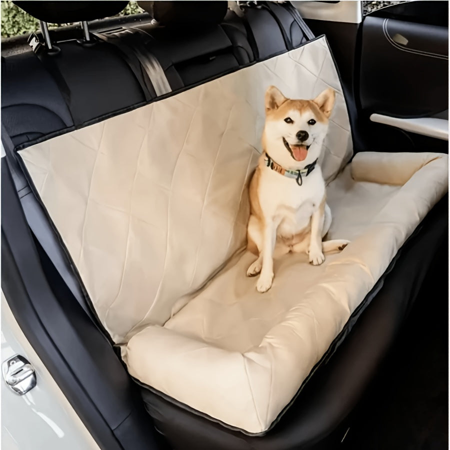 Premium Pet Warm Car Cushion - Soft Plush Dog and Cat Car Seat Cover, Waterproof Dog Car Mat, Non-Slip Backing, Easy to Clean, Universal Fit for Most Vehicles - Ideal Pet Supplies for Cozy Travel