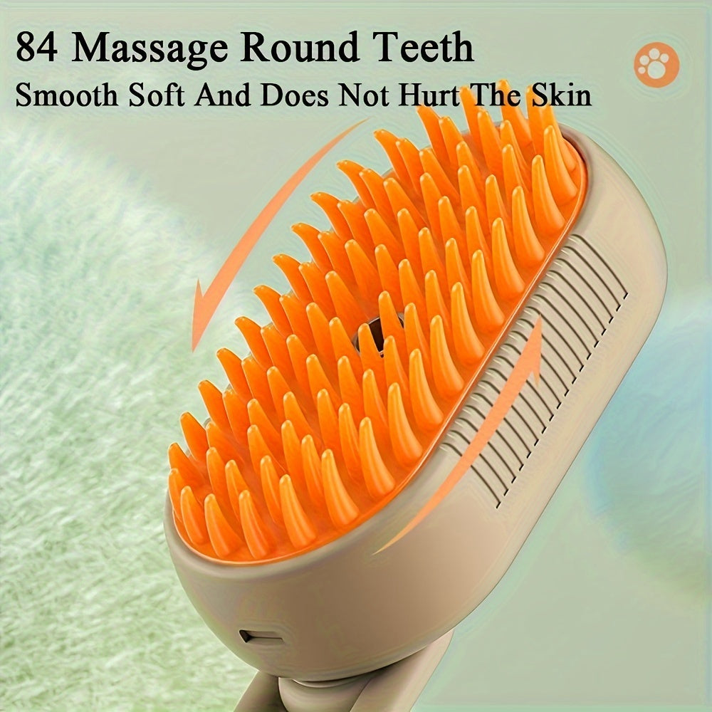 Steamy Cat Brush, 3 In 1 Cat Steamy Brush Steamy Dog Brush Massaging Comb, Pet Grooming Comb Hair Removal Combs Pet Supplies