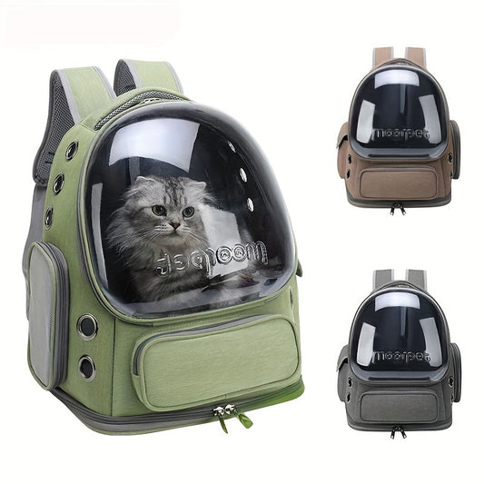 Transparent Pet Cat Carrier, Outdoor Travel Backpack For Cats Small Dogs, Breathable Cat Carrying Bag Pet Supplies