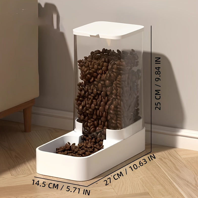 1pc/2pcs Automatic Gravity Pet Feeder, Plastic Dog Food Feeder and Water Dispenser Set, Self Feeding Station for Indoor Dogs Pet Supplies