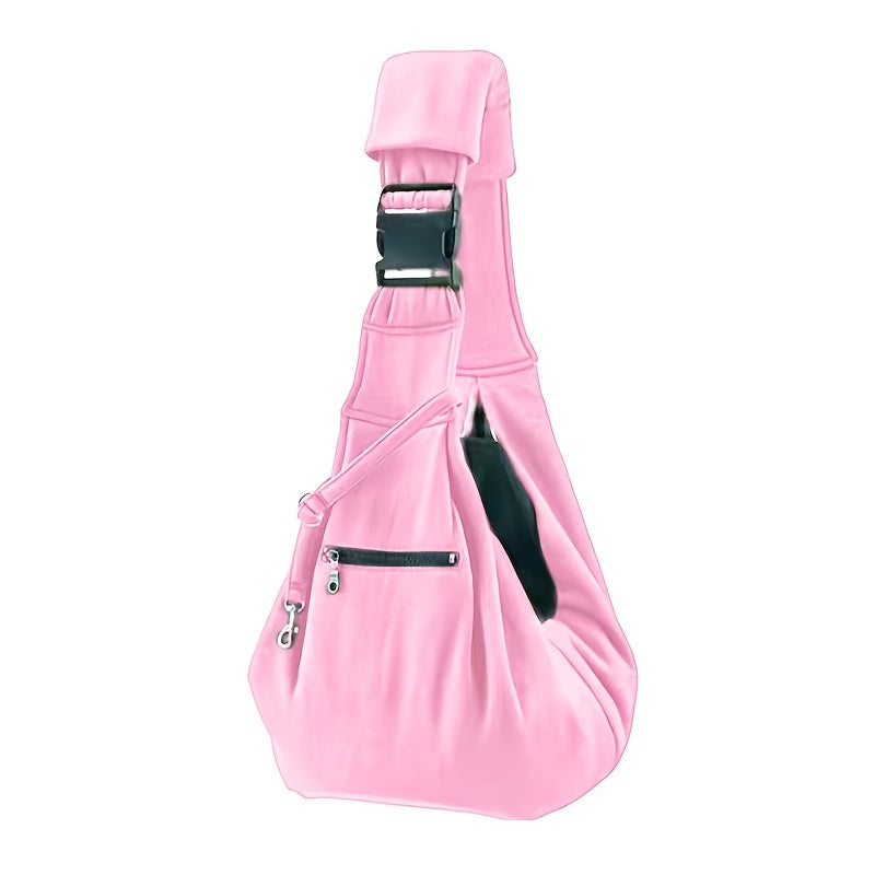 Comfortable Pet Pal Sling Carrier - Backpacks for Hands-Free Outdoor Adventures with Breathable Dog Shoulder Bag and Adjustable Straps for Small to Medium-Sized Pets