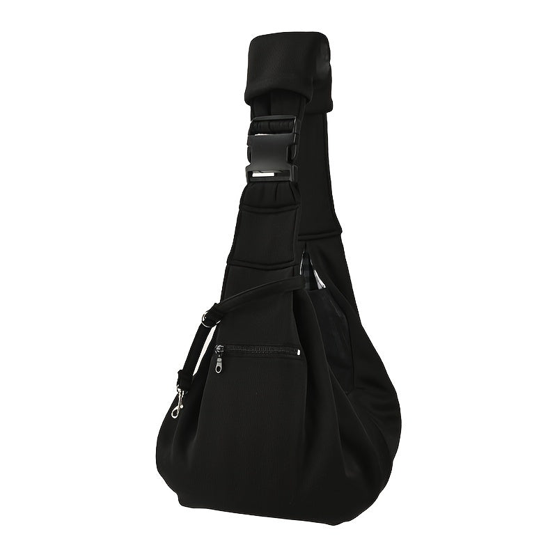 Comfortable Pet Pal Sling Carrier - Backpacks for Hands-Free Outdoor Adventures with Breathable Dog Shoulder Bag and Adjustable Straps for Small to Medium-Sized Pets