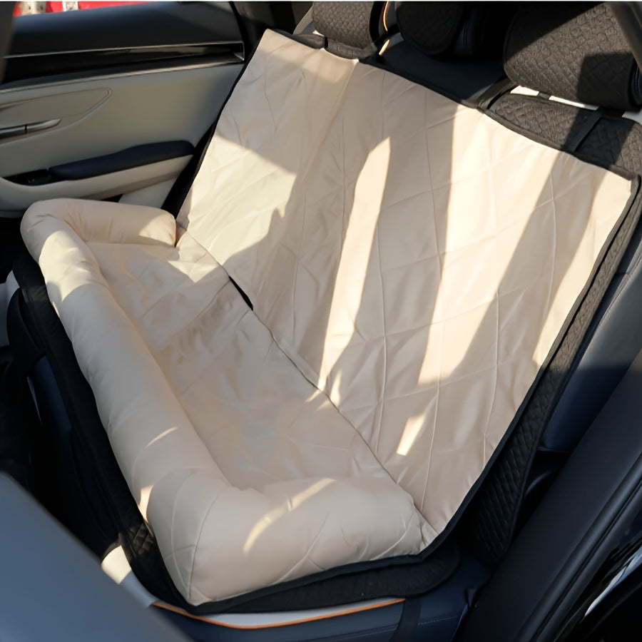 Premium Pet Warm Car Cushion - Soft Plush Dog and Cat Car Seat Cover, Waterproof Dog Car Mat, Non-Slip Backing, Easy to Clean, Universal Fit for Most Vehicles - Ideal Pet Supplies for Cozy Travel